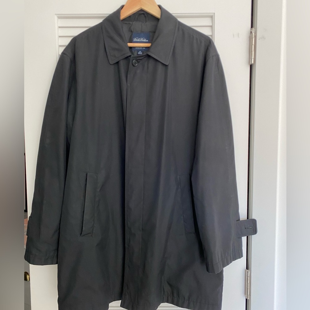 Brooks Brothers Black Weatherproof Rain/Driving coat